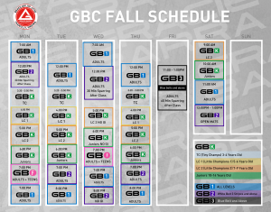 Fall Schedule